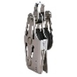 Niederholer Block Mit V Klemme 6mm 2 Rollen + BÜgel Gleitlager